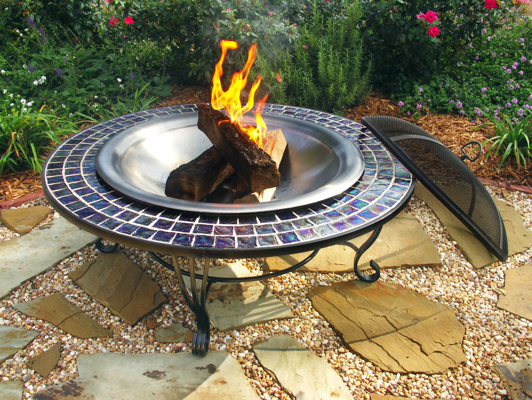 Corral Steel Wood Burning Fire Pit Table & Reviews Wayfair